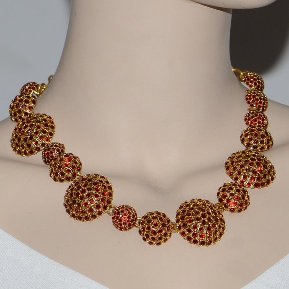 Oscar de la Renta Crystal Statement Necklace